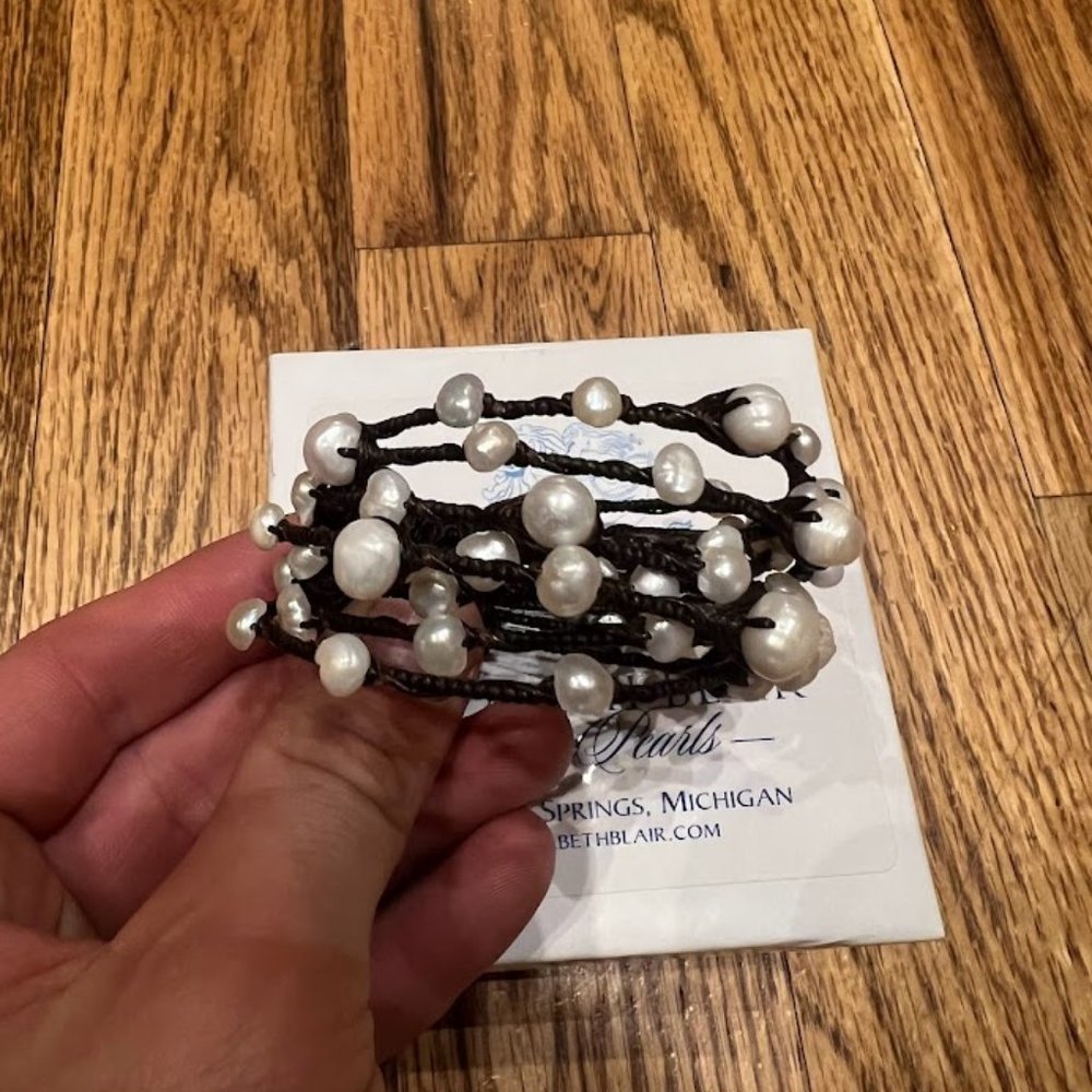Elizabeth Blair Bracelet - Real Pearls!